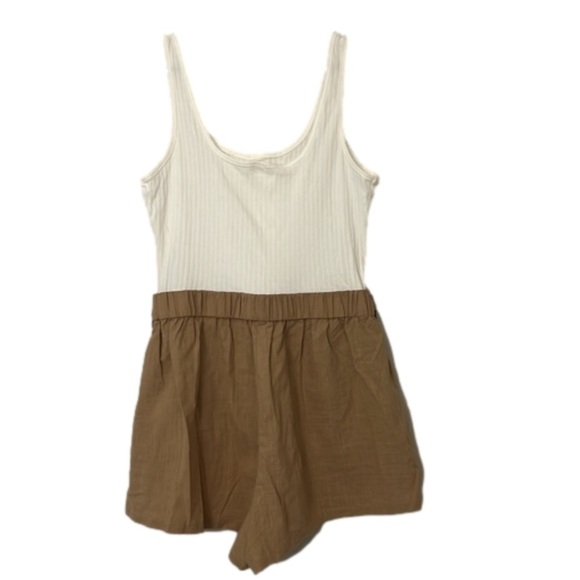 Sleeveless Cami Romper Colorblock Short Jumpsuit - Picture 7 of 10